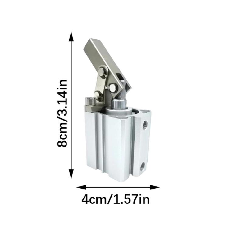 Lever Clamp Cylinder Metal Body with Threaded Side Port for Production Line Clamping and Fixture Positioning