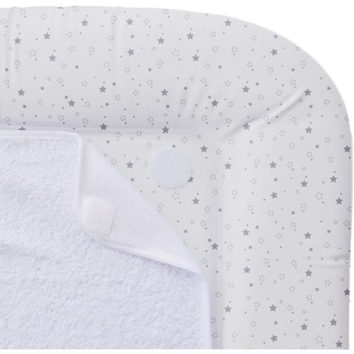 Matelas a langer avec 2 éponges amovibles - Lilas - 42 x 70 cm