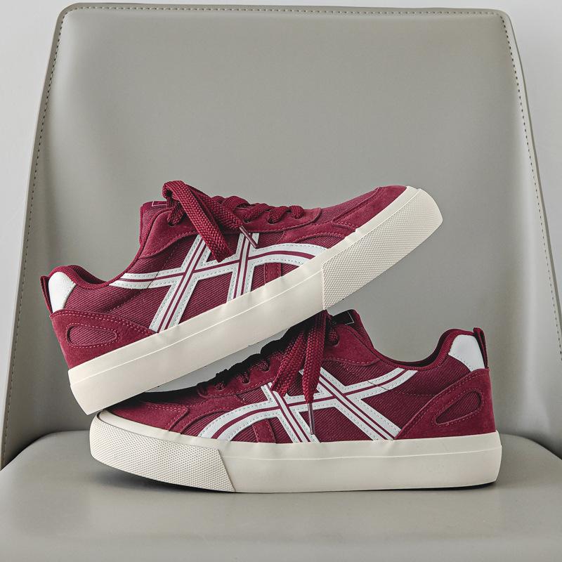Platform Canvas Shoes Men's 2025 New Autumn Breathable Casual Sports Board Shoes Versatile Men's Shoes Low-top Shoes