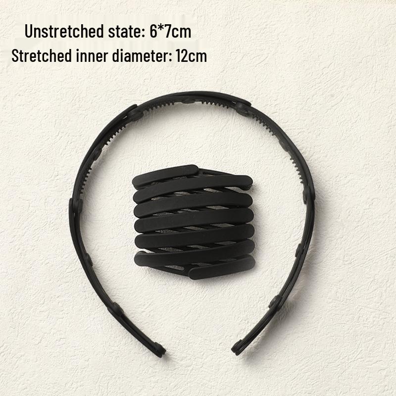 2024 Pearl Retractable Folding Headband: New Hair Accessory for Women, Combats Frizzy Hair, Ideal for Washing Face