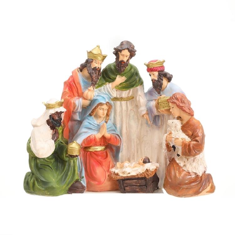 Sacred Family Christmas Decoration for Religious Display Decoration Nativity Figurine Decors 1