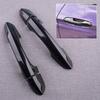 1 Pair Carbon Fiber Style Exterior Door Handle Cover Trim Fit for Ford Mustang 2015 2016 2017 2018