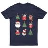 Merry Christmas Holiday Illustrations TShirt Unisex Gift Retro Funny Unisexs
