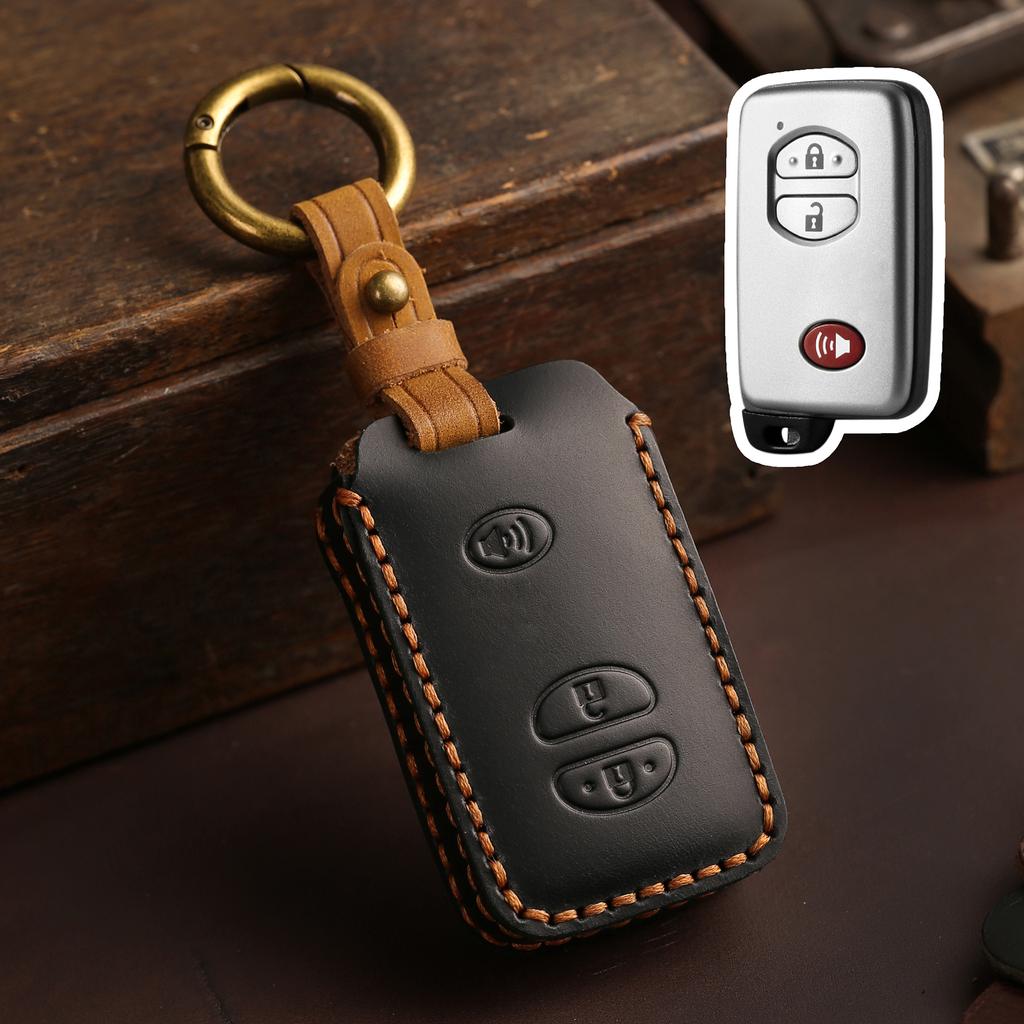 Suitable for Toyota's Old Camry 09 Highlander 10 Crown Car Key Bag Holder Leather Key Bag