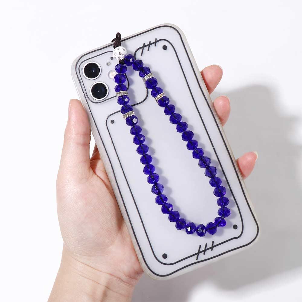 Beads Wrist Strap Mobile Phone Chain Phone Lanyards Crystal Phone Straps Mobile Phone Straps