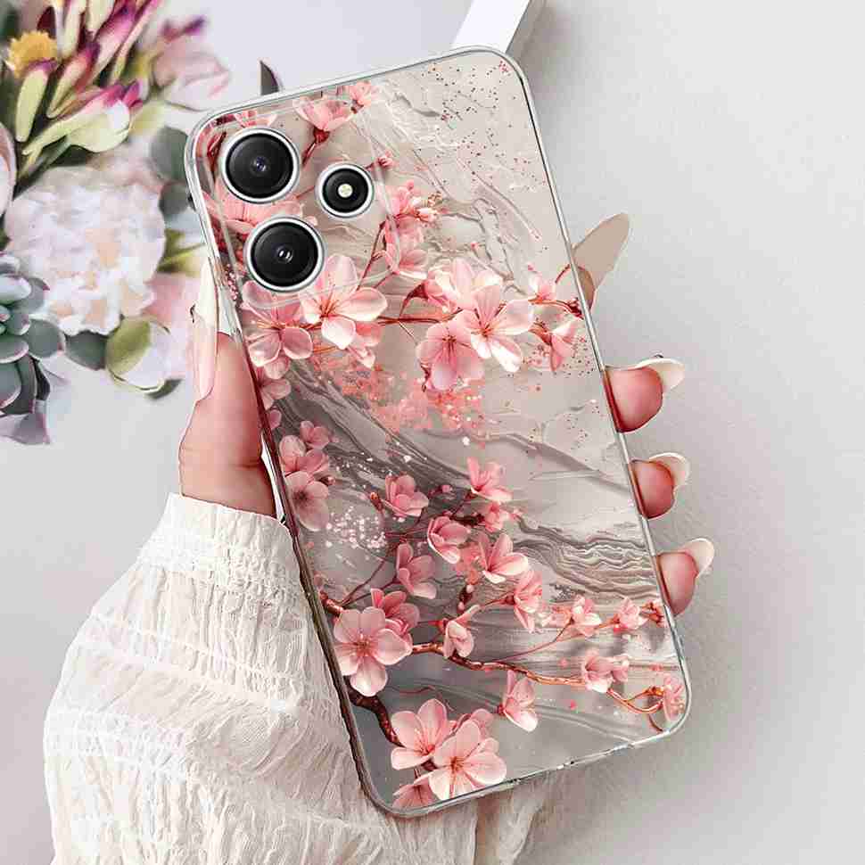 For Xiaomi Redmi Note 12R 5G Case Summer Little Daisy Lemon Soft Silicone TPU Cases For Redmi Note12R NOTE12R 23076RA4BC Shell