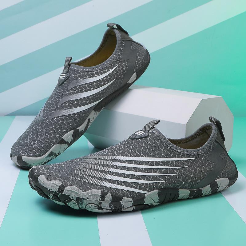 Venkovní nové plážové boty pánské a dámské boty do proudu brodivé boty protiskluzové a proti pořezání prodyšné zadní měkká podrážka rychleschnoucí plavecké boty