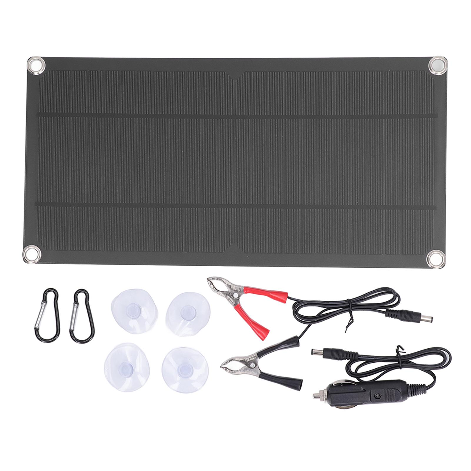 Cmperipheral Single Crystal Solar Panel 10W 18V Photovoltaic Pv Monocrystalline Flexible Solar Panel For Household 30W