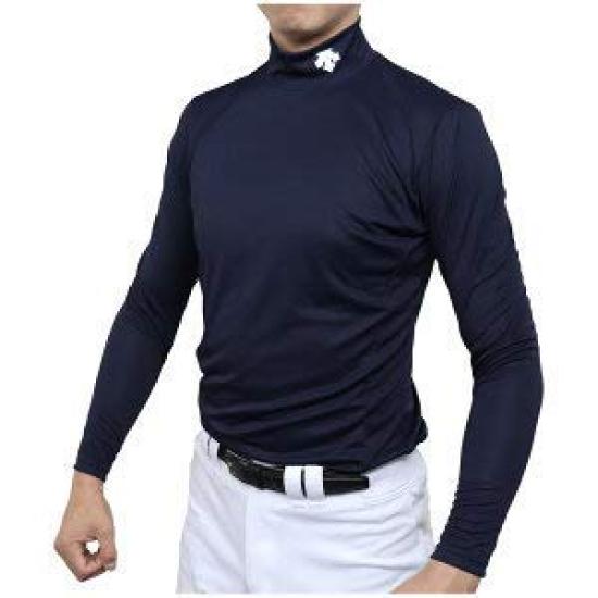 

DESCENTE Long Sleeve Relaxed High Size S Undershirt, Fit, Neck, Navy,