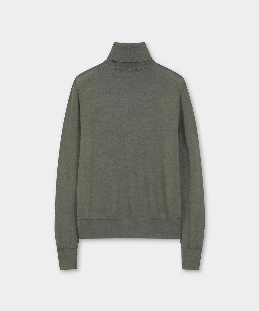 BROOKS BROTHERS [Women'S] Merino Wool Turtleneck Sweater (Green) (Bbwuwf4032Ief)