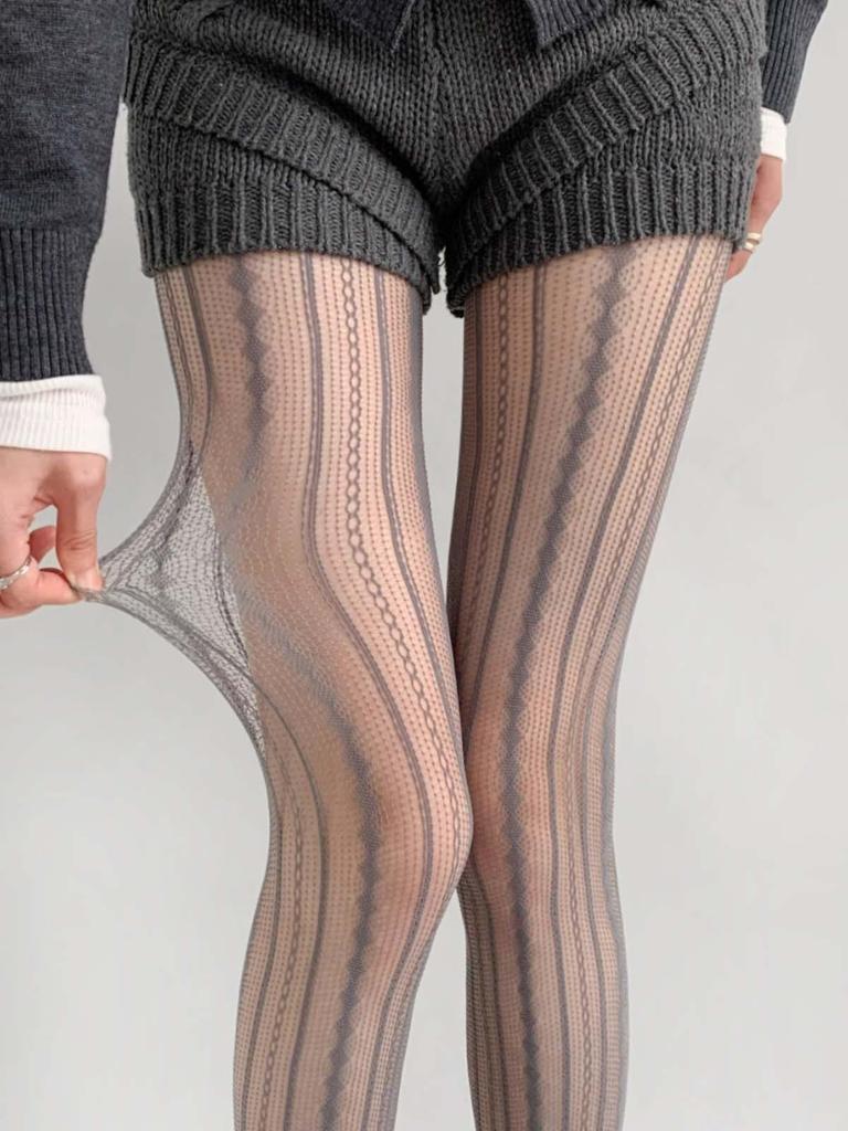 Spicy Y2K Cutout Lace Fishnet Stockings - Spring/Summer