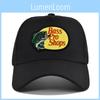 Bass Embroidered Duck Tongue Cap Fishing Embroidered Mesh Baseball Cap Embroidered Curved Brim Cap Summer Sunshade Mesh Cap