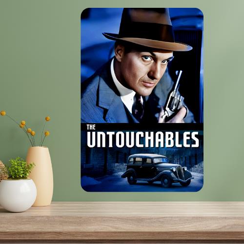 The Untouchables Classic TV Show Metal Poster Sign 20x30cm（7.8x11.8inch）