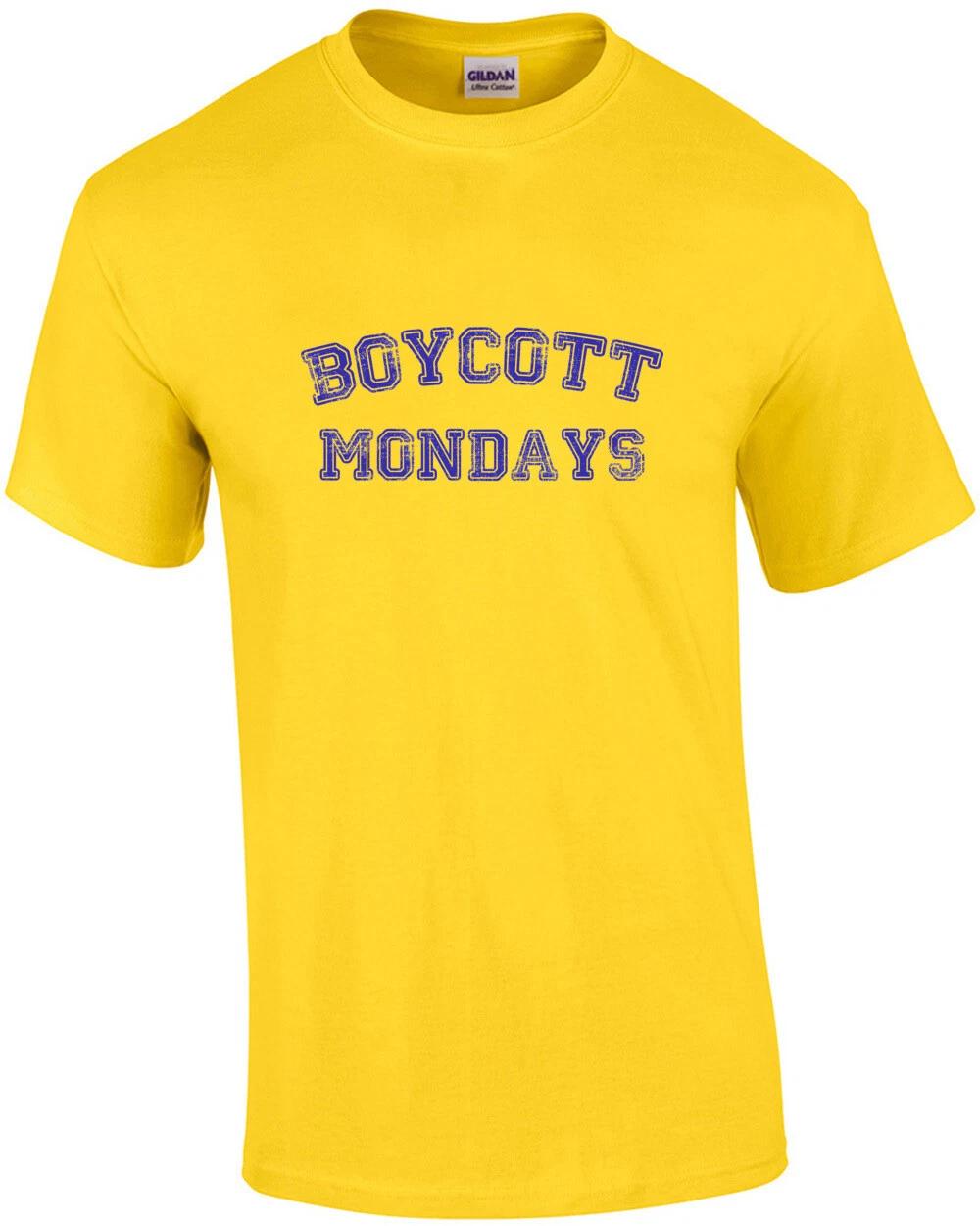 Boycott Mondays - Funny work t-shirt XL