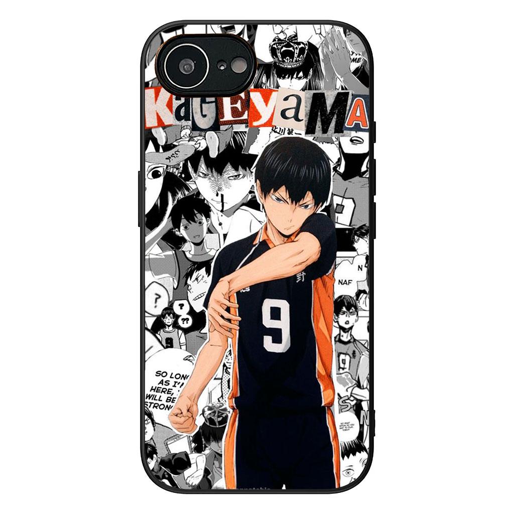 Hülle für Apple iPhone 16 15 14 Plus 13 12 Mini 17 Pro Max + ProMax 16E Air Handyhülle Karasuno Tobio Kageyama Haikyuus