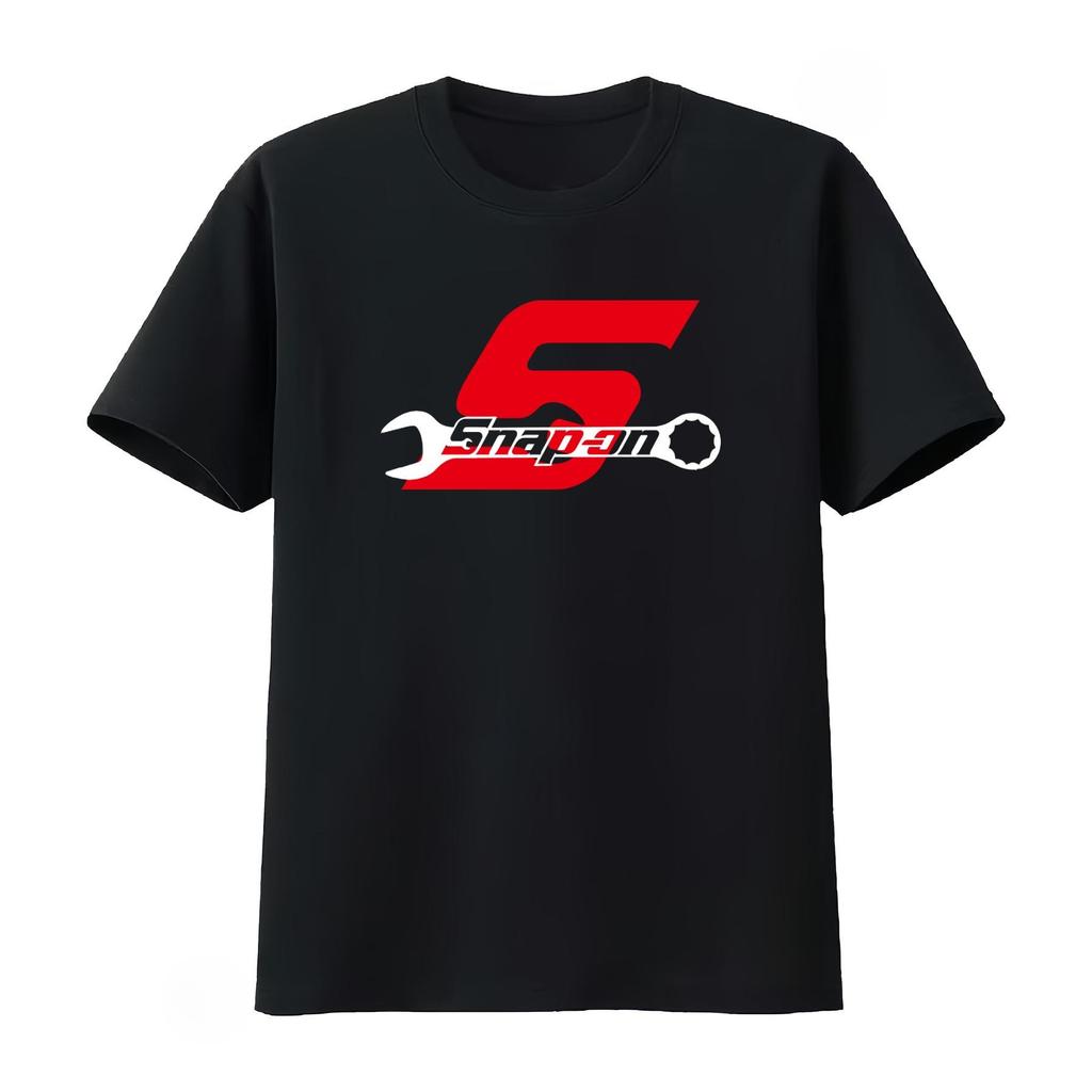 Unisexs Cotton Tshirt Snapon Print Automotive Tools Graphic Short Sleeve Casual Streetwear Black Gray White Tops For Daily Wear