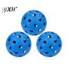 Elastic Pickleball 3Pcs 40-Holes High Bounce Visibility PE Indoor Outdoor Balls Tournament Training Practice Ball Accessories