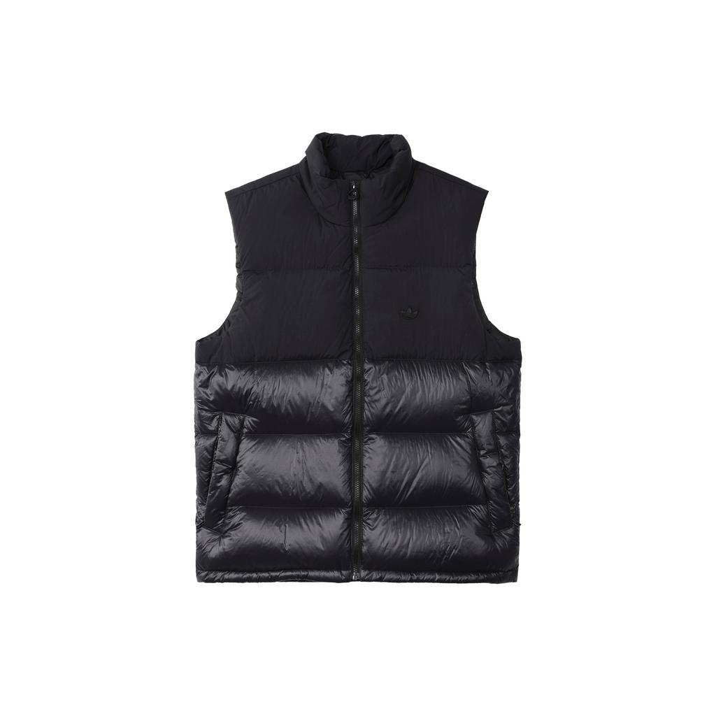 Adidas Down Regen Regular Fit Stand Collar Quilted Puffer Vest Men Black HL9185