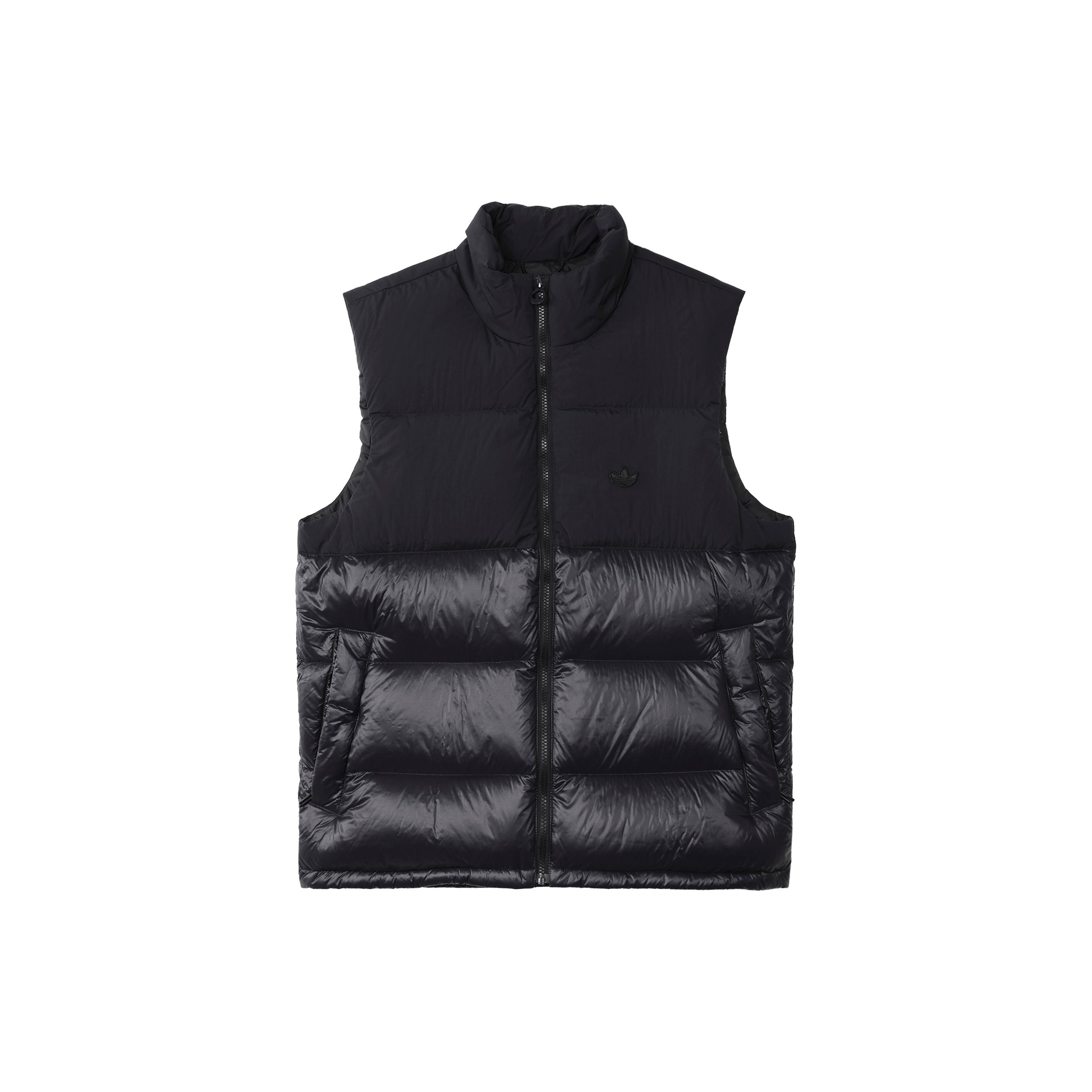 Adidas Down Regen Regular Fit Stand Collar Quilted Puffer Vest Men Black HL9185 L