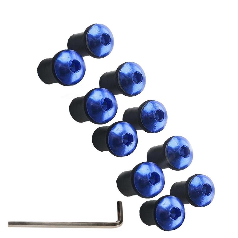 

Screws Bolts Motorcycle Fastener Motorcycle Windscreen Screw M5 Windscreen Nuts Windshield Bolts синий