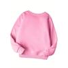 Girls' Spooky Halloween Sweatshirt - "It'S Right Behind Me Isn't It?" Ghost & Bat Print, Long Sleeve Round Neck Top with Pockets