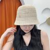 New Women's Bucket Bucket Hat Straw Versatile Breathable Basin Hat Outdoor Travel Covering Sun Hat
