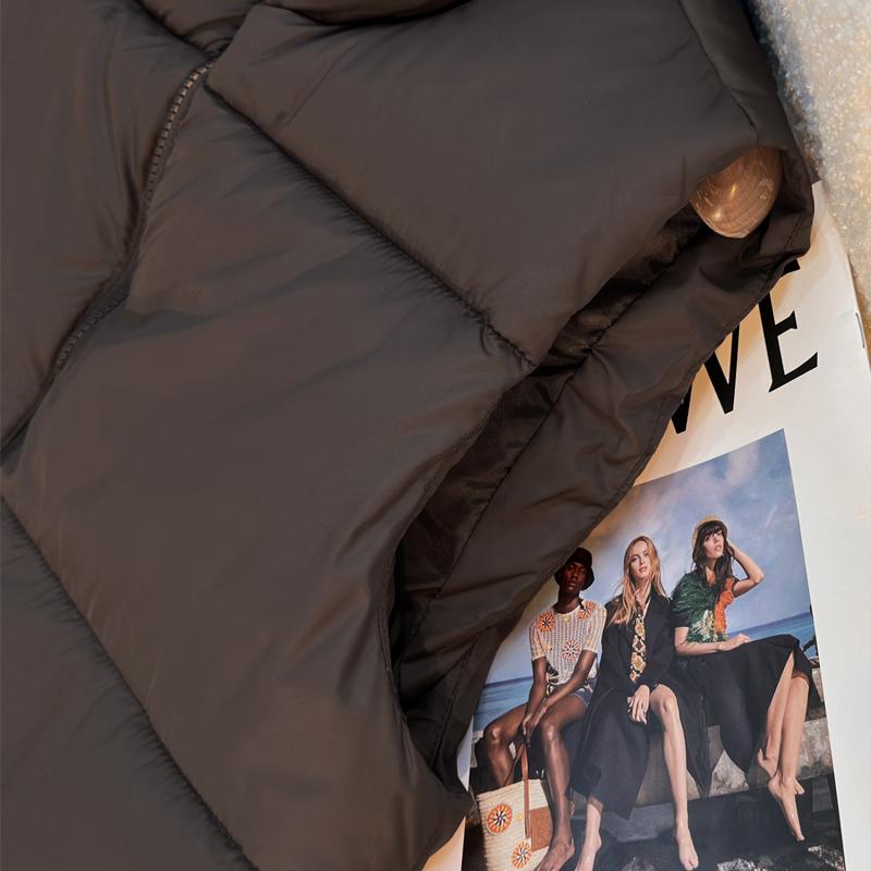 Modna Zimowa Krótka Ciepła Kamizelka Damska Odzież Wierzchnia Bez Rękawów Parka Casualowa Gruba Kurtka Damska