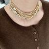 Strass Nachtclub Choker: Elegante Hochzeits- und Bankett-Halskette