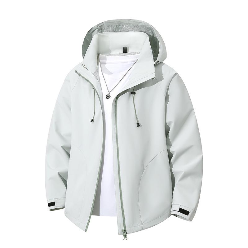 Men's Hooded Casual Windbreaker Jacket: Trendy Unisex Spring/Autumn Outerwear Coat