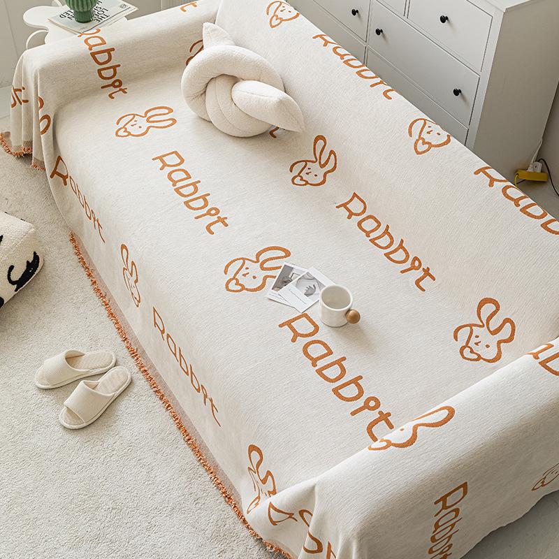 

Chenille Sofa Towel Universal All-Inclusive One Piece Sofa Cover Dust Proof Soft Cloth Cushion for All Seasons 180*130cm