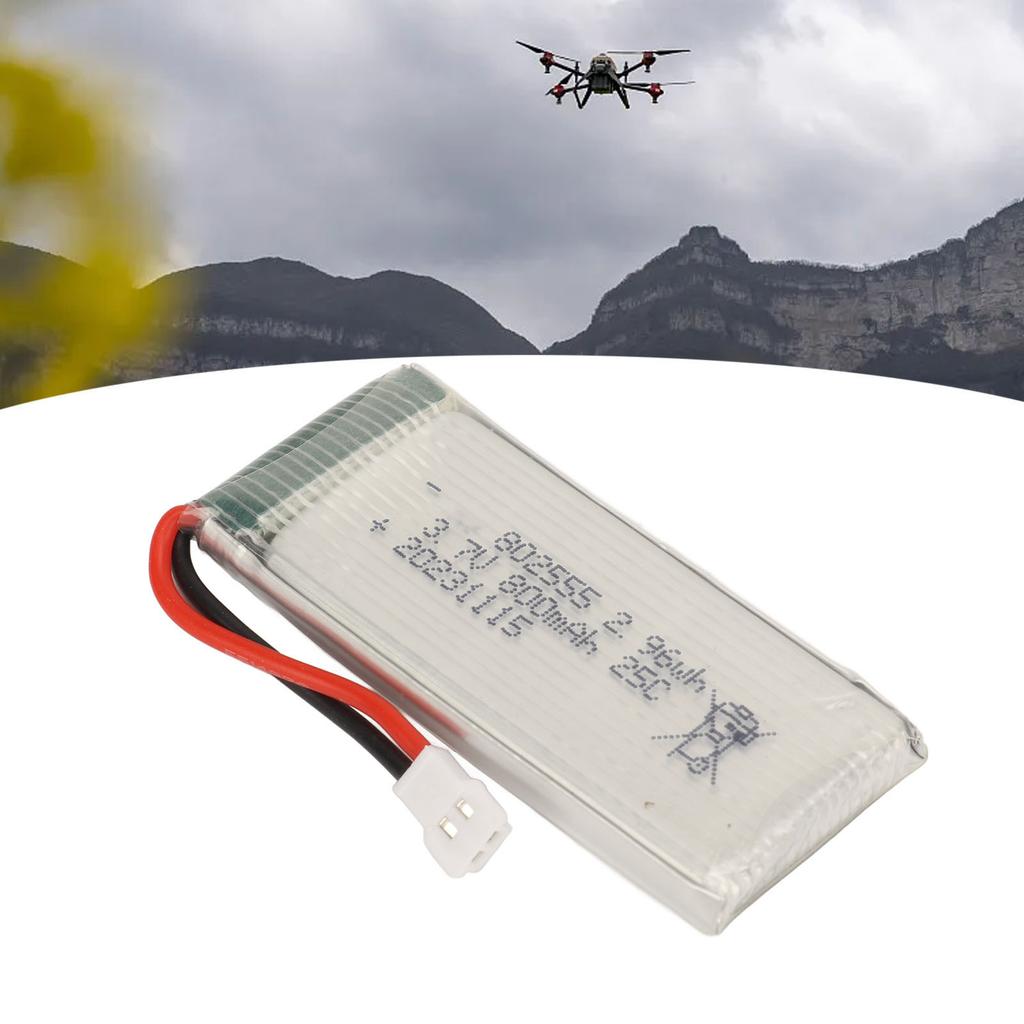 3.7V 800mAh LiPo Battery 25C Rate RC Model Airplane Lithium Battery With XH2.54 Plug for F181 F163 H12C Quadcopter