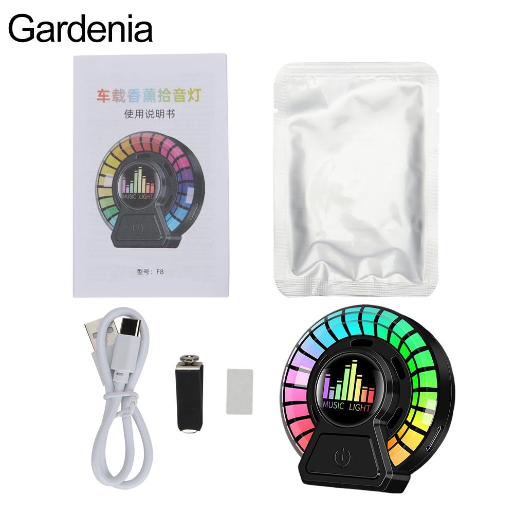 Car Music Pickup Rhythm Lamp Air Freshener Ambient Light, Music Rhythm Light, Voice-controlled Pickup Light, Car Ornaments