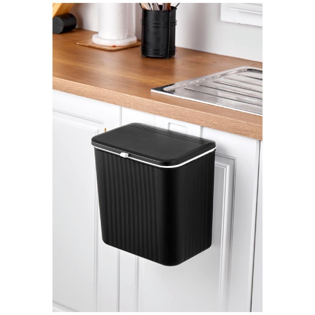 15 Lt Kitchen Countertop And Cabinet Hanging Garbage Bin