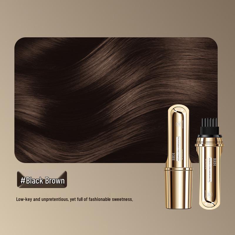New Gold Peptide Hair Color Pen: Plant-Based White Hair Concealer, Non-Fading Disposable Touch-Up Stick