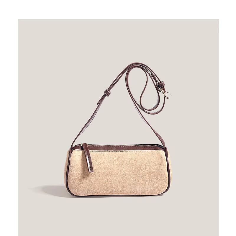 

Retro Suede Small Bag Women 2025 New Korean All-matching One-shoulder Cross-body Fashionable Casual Underarm хаки