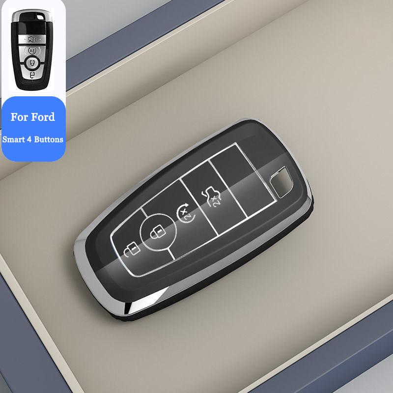 

Новий м який чохол для ключів з ТПУ для Ford Fusion Mustang Explorer F150 F250 F350 EcoSport Edge S-MAX Ranger Lincoln Mondeo Auto Parts