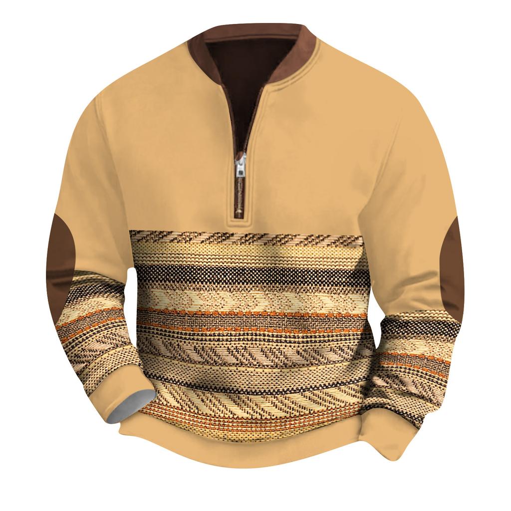 Lässiges Retro-Sweatshirt mit Farbverlauf für Herren