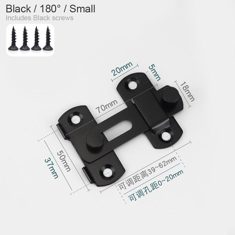 Barn Door Gate Latch Flip Door Latch for Outdoor Gates Small Sliding Door Lock Closet Bathroom Cabinet French Doors Security