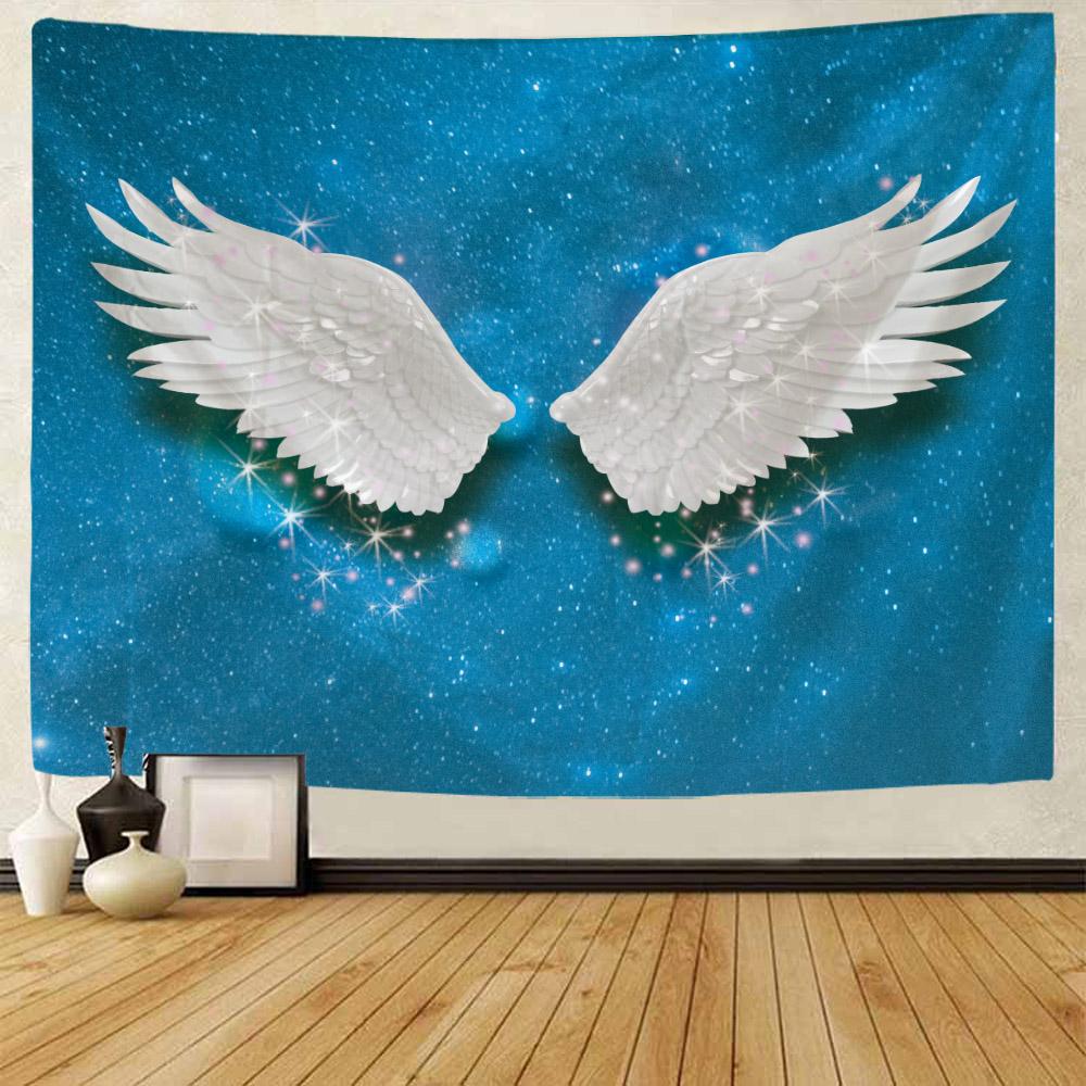 Wings Dream Art Tapestry Dormitory Office Room Hippie Wall Art Tapestry Home Bedroom Cartoon Aesthetic Decoration Wall Hanging