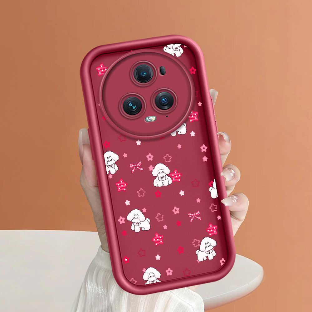 Mäkký silikónový štvorcový rebrík so vzorom tlače Kryt telefónu Úplný kryt fotoaparátu Gumené puzdro odolné voči nárazom pre Huawei Honor