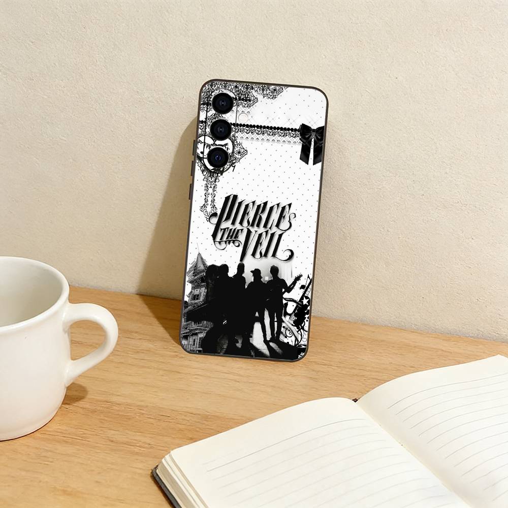 Pierce t-The Veil Band Phone Case For Samsung Galaxy A73,A72,A71,A70,A53,A52,A51,Others Soft Black Cover