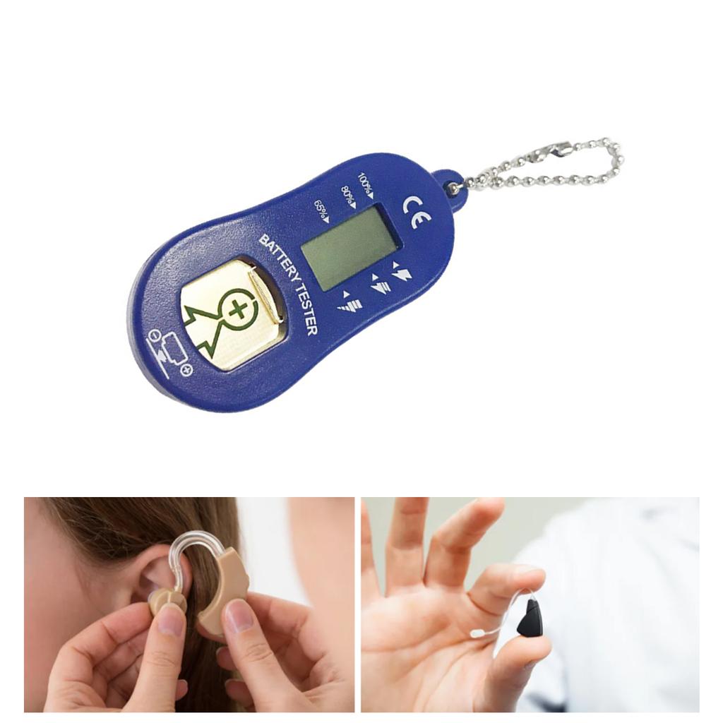 İşitme Cihazı Pil Test Cihazı ve Saklama Kutusu Taşınabilir ve Kullanımı Kolay İşitme Cihazı Pil Kontrol Cihazı 10/13/312/675 Piller İçin