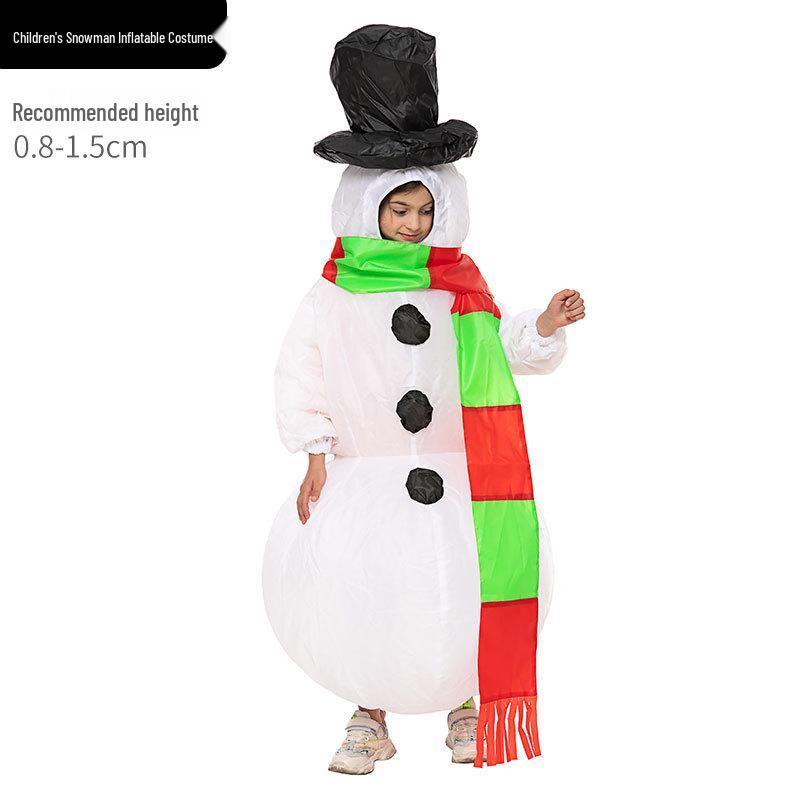 Halloween Santa Claus Snowman Reindeer Inflatable Costume - Christmas Tree Gingerbread Man Outfit