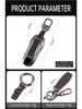 Porsche Key Case: Fits Cayenne, Macan, Panamera, 911, 718 Models with Metal and Leather Buckle