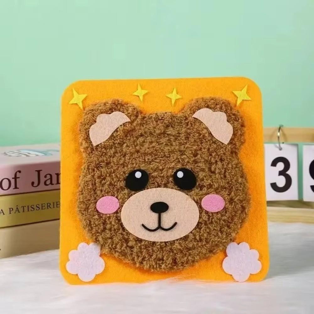 Zestaw do malowania igłą i nitką, haftu DIY, lalek, pluszowych zwierzątek, zestaw do rękodzieła DIY, zwierzątka z kreskówek, zestaw do szycia z filcu