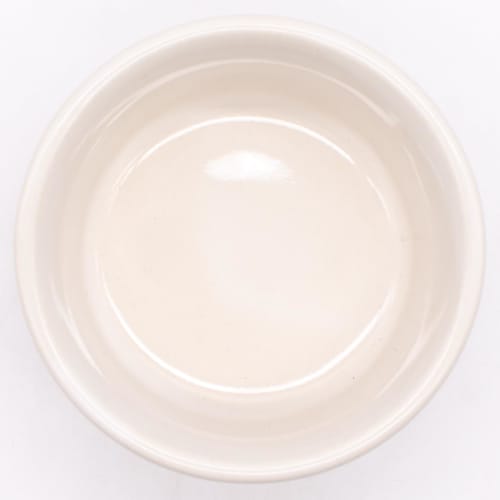 Banko Ware Oven-Safe Souffl? Cocotte (Small) Plates, Set of 2, White Vertical Stripes, Approx. 9cm Diameter, Microwave Safe, 06578-2