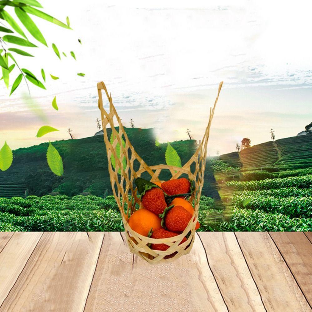 3pcs Retro Storage Box Handmade Fruit Basket Gift Packaging Basket  Mid Autumn Festival