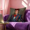 Star DDavid BBowie Square DoubleSided printed Pillow Case Bedroom Bedside Pillow Sofa Cushion Cover