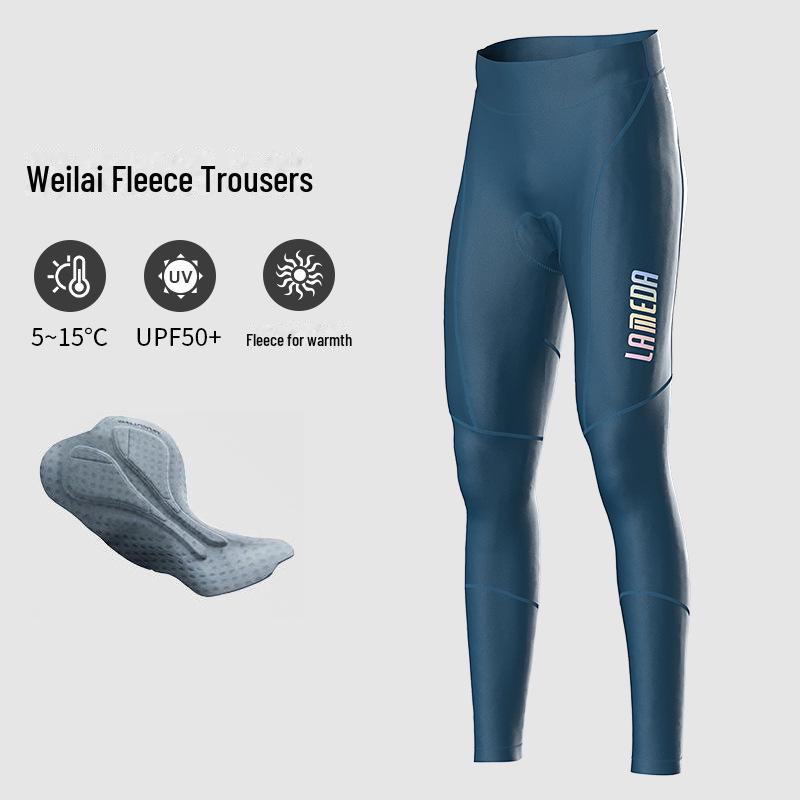 Lampada Men's Fleece-Lined Cycling Trousers for Autumn/Winter