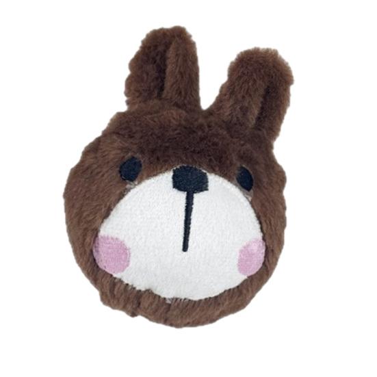 Pet Chew Toy Cartoon Animal Design Bite-Resistant Plush Toy with Sounding Device Interactive Tug-of-War Toy